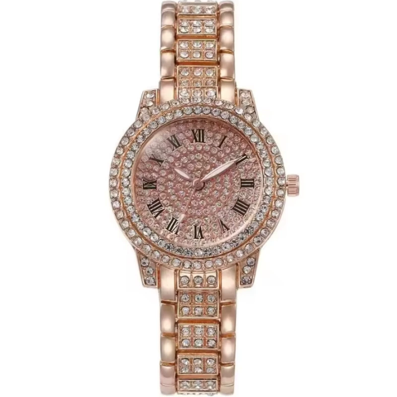 Casual Bracelet and Quartz Watch Set, Fashion Jewelry, Multiple Colors, 23.5 cm