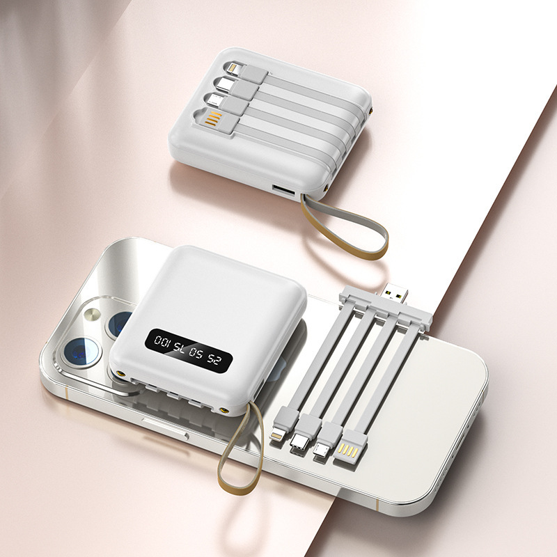 卸売ミニ自己完結型ラインパワーバンク大容量 20000 mAh クロスボーダーモバイルパワーギフトプリントロゴ|undefined