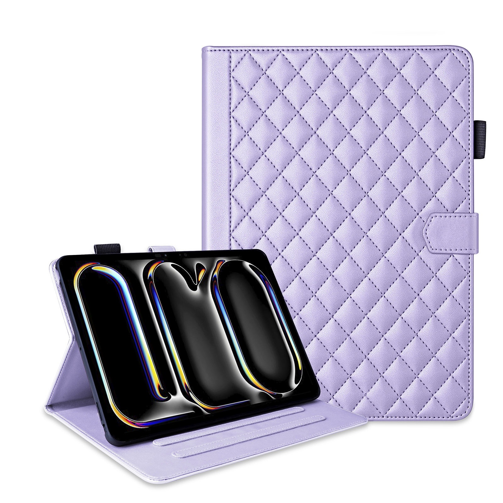 iPad Pro 13 dyuymli planshet uchun charm g'ilof, iPad mini 7 uchun tomchilab tushmaydigan iPad 10.9 dyuymli romb shaklidagi mini-karta ushlagichi