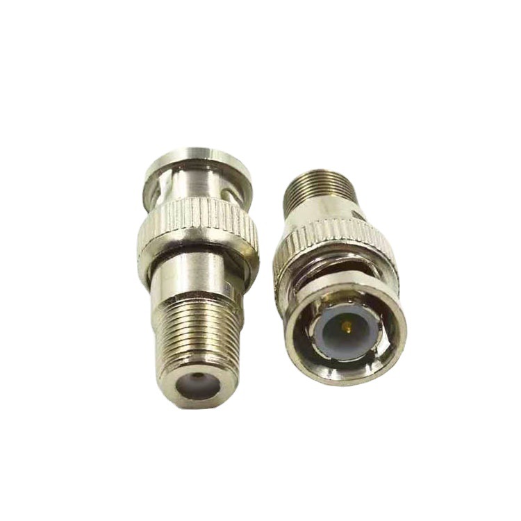 Fábrica directa BNC conector BNC gira F hembra británico hilo F hembra cobre F cabeza de conector de video de monitoreo de seguridad image 4