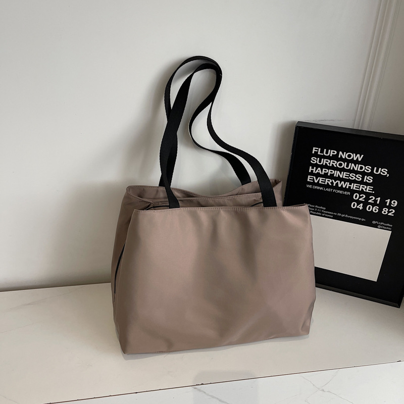 Women's New Oxford Cloth Tote Bag - Korean Style Large Capacity Shoulder Bag For Commuting, Versatile Multi-Pocket Tote - Thumbnail 8