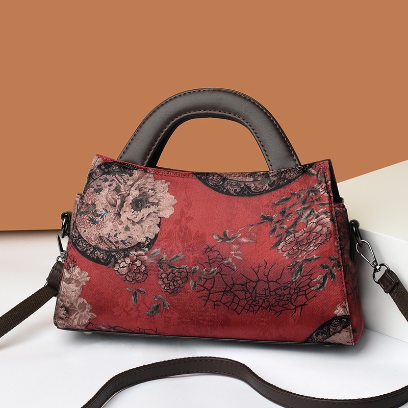 Flower Moon Round Red