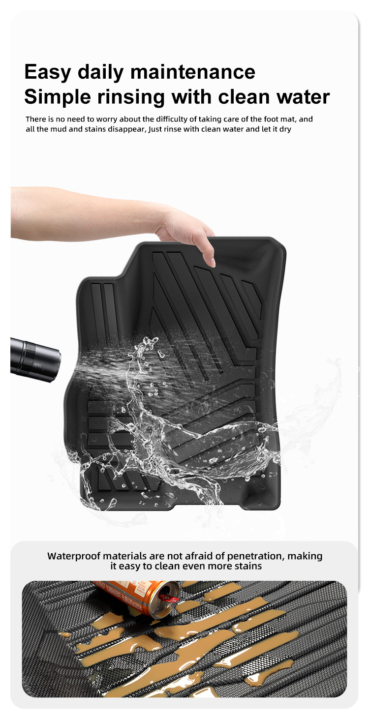 Suitable for 20-25 Tiggo Tiggo4 Pro/Tiggo4 Car Floor Mats, Fully Environmentally Friendly Tpe Trunk Mats