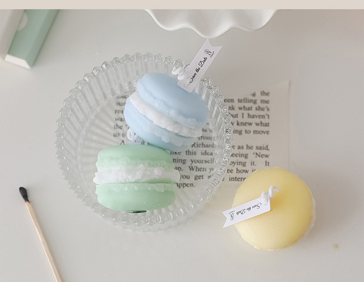 Fashion Macarons Paraffin Candle 1 Piece display picture 15