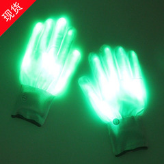 2016 New LED Single Color Illuminating Gloves LED Green Light Illuminating Gloves Bar Discoteque Party Decorative Gloves