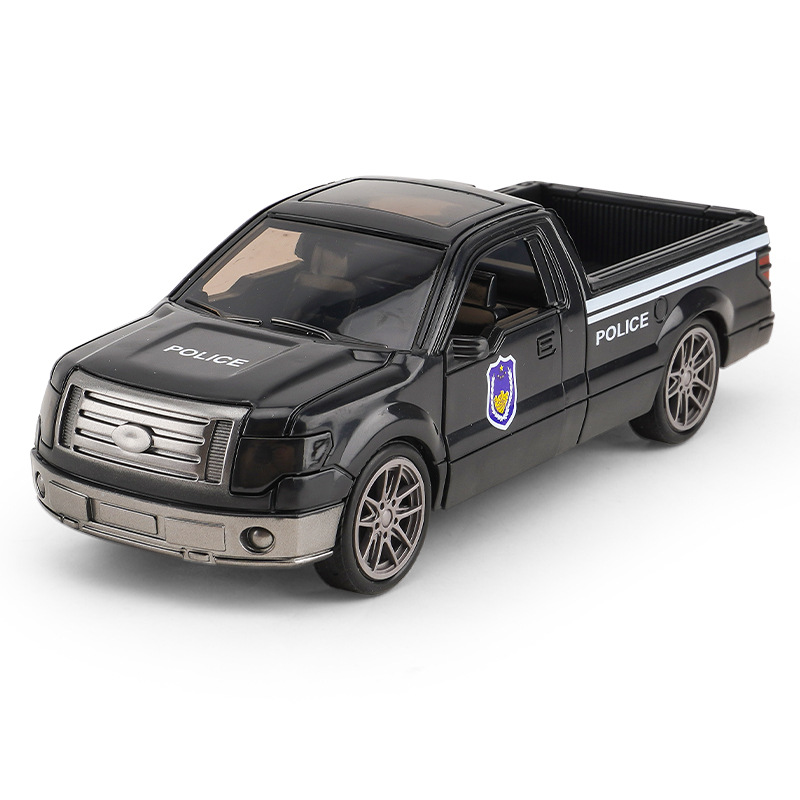 Juguete de doble puerta de simulación para niños modelo de coche inercial coche de luz y sonido coche de policía de bomberos juguetes para niños