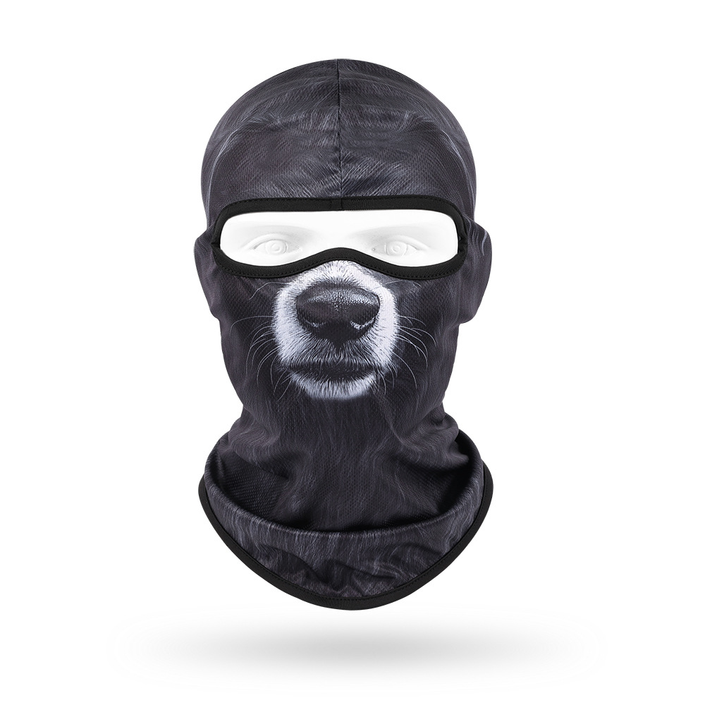 Sudor absorbente máscara transpirable de secado rápido para hombres y mujeres ciclismo al aire libre bicicleta protección solar sombrero lindo mascota sombrero animal bufanda