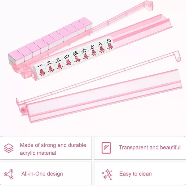 Amazon's new cross-border mahjong ruler and rack, multi-color 2-in-1 mahjong rack and ruler