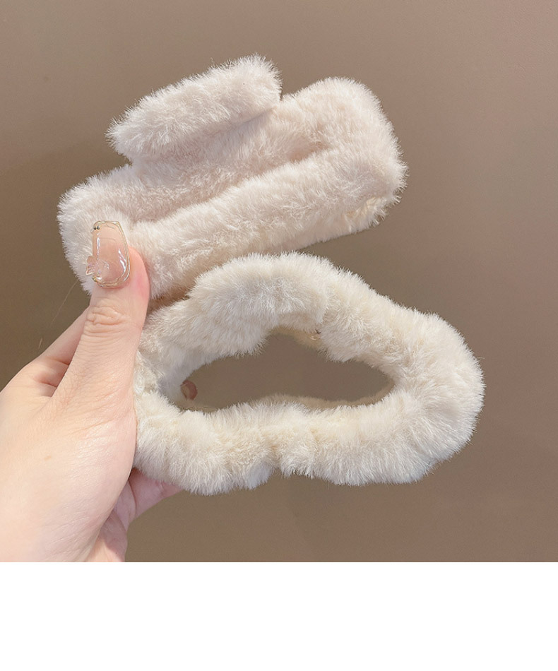 Kalın saçlar için 13 cm büyük saç tokası, sevimli peluş köpekbalığı tokası, küçük, taze ve tatlı stil.