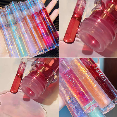 Soda water Iced Glass toot toot Lip Gloss student transparent Moisture moist Labial glaze Primer Lipstick