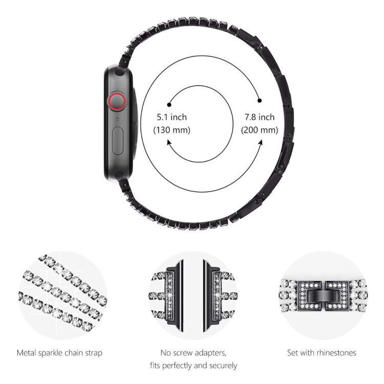 Apple Watch Diamond Metal Bracelet Combination Set es adecuado para 38 - 49mm multi-modelo tres paquetes multi-estilo