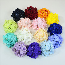 定制54头绣球花朵仿真绣球花头批发酒店餐厅桌面装饰跨境热销假花