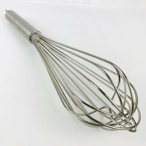Stainless steel whisk, thick manual household commercial whipped cream batter mixer, cake baking tool