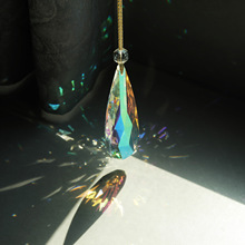 AB彩长网形水晶挂件圣诞树吊坠灯饰DIY婚庆花园阳光捕手跨境货源