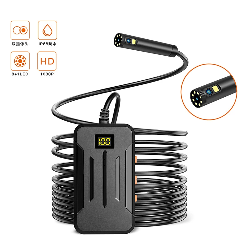 [Индивидуальный] Wi-Fi коробка встроенный эндоскоп 5 миллионов HD камера с двумя объективами промышленное подглядывающее зеркало