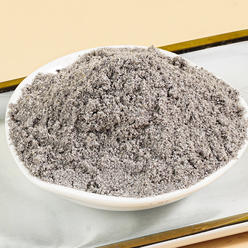 Black sesame, walnut, black bean, black wolfberry powder, satiating lazy person meal replacement powder manufacturer wholesale grain black sesame paste