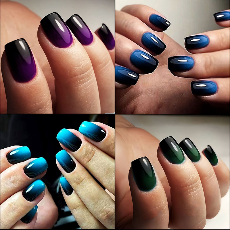 European and American foreign trade gradient square wear nail nail piece removable nails white finished wholesale