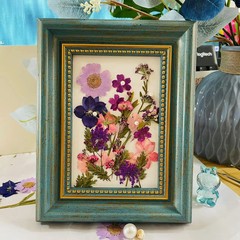 復古創意diy植物標本相框剪紙畫框裱框樹葉標本框擺台壓花展示架