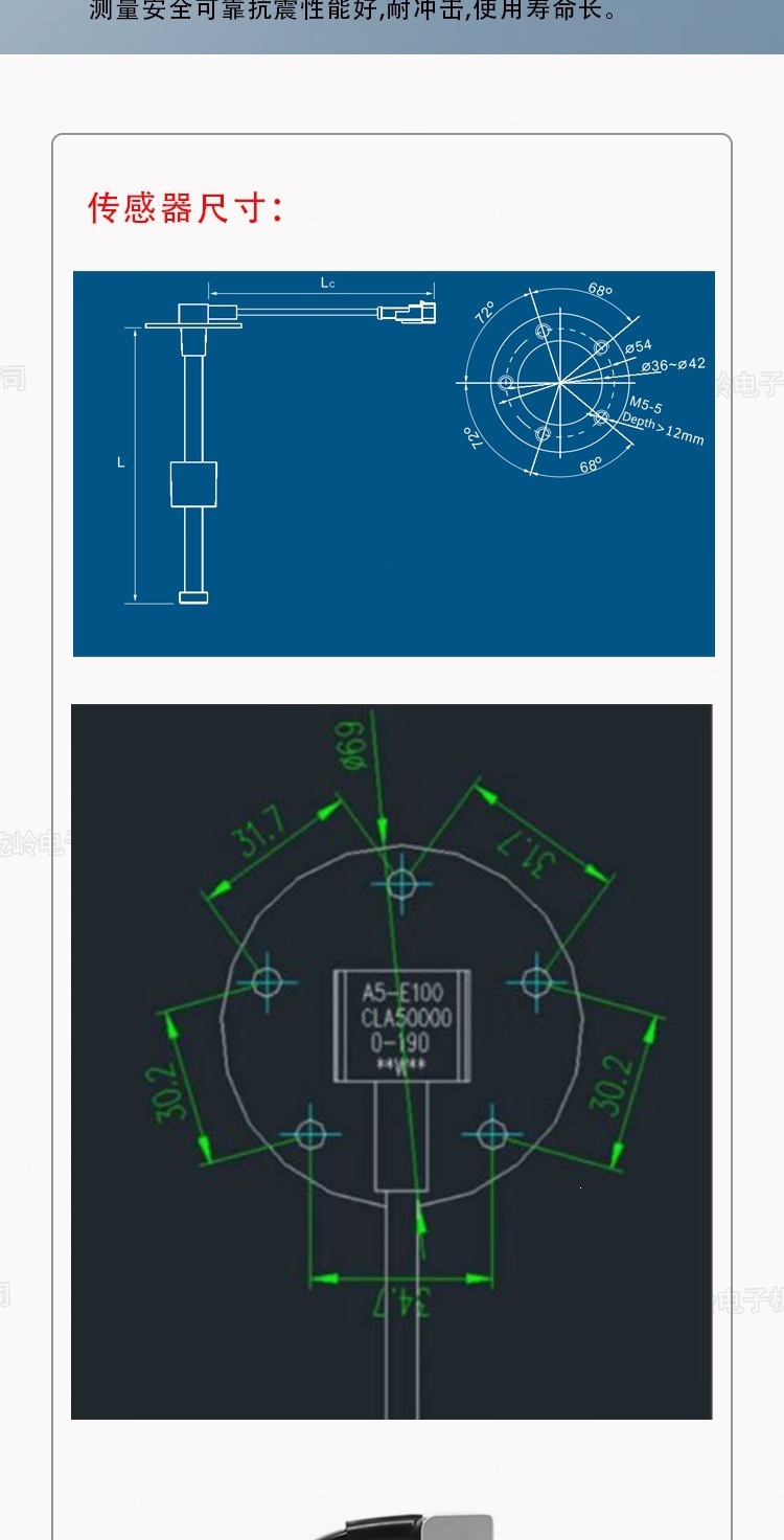 52mm Universal Pointer Oil Level Gauge for Car and Boat Modification, Oil Gauge with Sensor Combination Set 12/24V