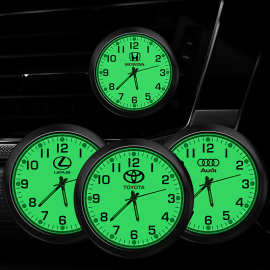 车载时钟车用电子表车内钟表中控台石英表时间显示器汽车用品大全