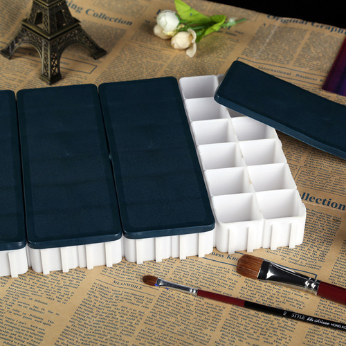 10-grid 12-grid color mixing box, color mixing palette, factory supply of art supplies