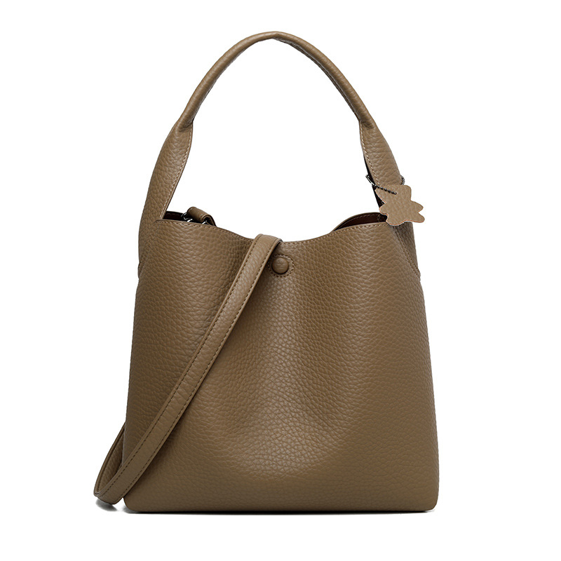 Damentasche 2024 Neue Mode Mode Eimer Tasche Arbeit Pendler All-Match Elegante Alphabet Tasche Damen Umhängetasche_voghion.com