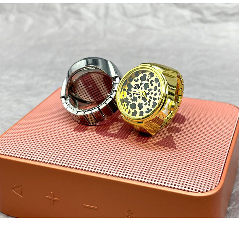 All Seasons Season Unisex Gender Casual, Streetwear Style Casual Streetwear Leopard Quartz Watch Rings
