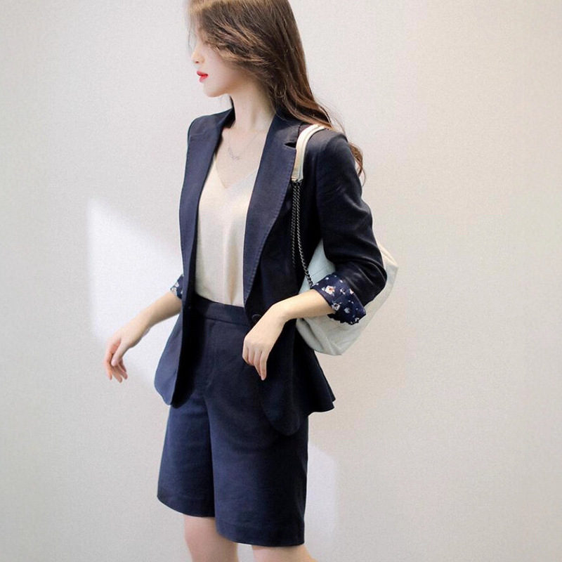 New Women's Summer Fashion Suit Casual Chanel Thin Suit Jacket + Pants Can Be Shot separately