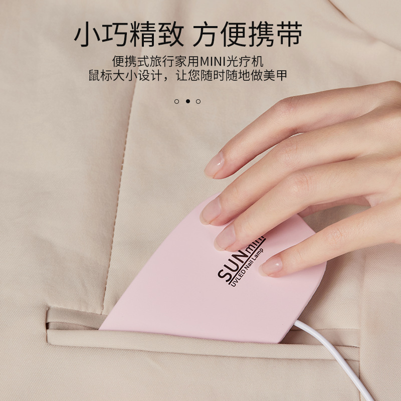Manicuría de mano una lámpara de manicuras lámpara de almacenamiento de energía portátil mini mini monstruo de secado rápido luz de terapia de uñas lámpara de horno