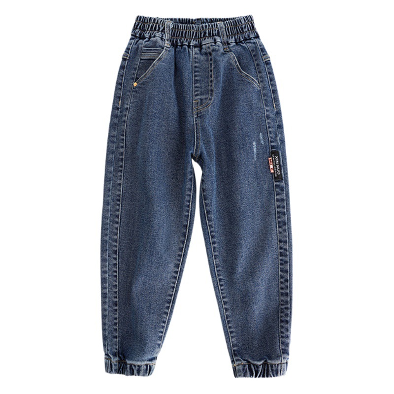 Pantalones Deportivos Sueltos para Niños Grandes y Medianos, Jeans Guapos de Primavera y Otoño - Ropa Casual para Niño al por Mayor