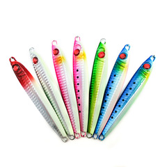 鐵板路亞餌翹嘴鮁魚餌岸投快抽裸片硬餌夜光鐳射路亞鐵板鉛魚假餌