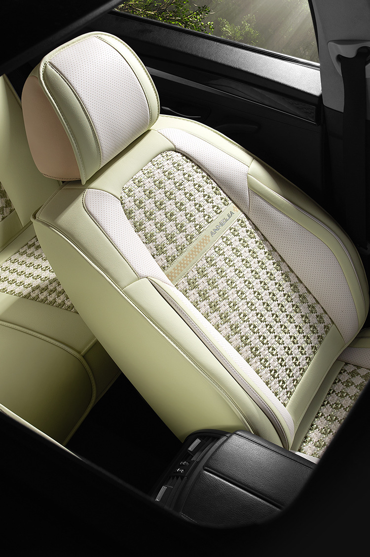 Car Seat Cover for All Seasons, Summer Ice Silk Breathable Car Seat Cover, Popular Full-Coverage Seat Cushion, Wholesale