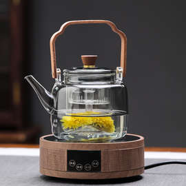 KMN3玻璃煮茶壶可明火电陶炉2023新款围炉耐高温提梁烧水壶养生茶