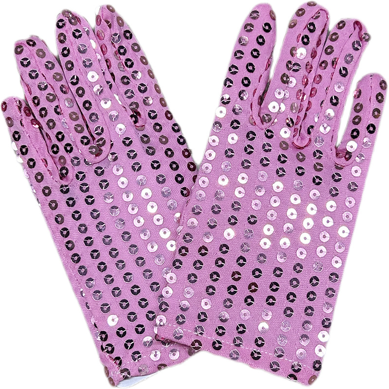 Día de los niños de lentejuelas etapa guantes de baile para niños guantes de rendimiento de baile nocturno