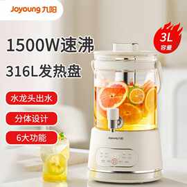 九.阳养生壶3L大容量24H 烧水保温+12H 炖煮保温花茶桶K30D-WY606