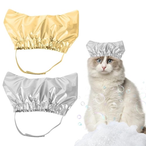Pet Supplies Cat Dog Bath Hat Adjustable Earproof Waterproof Head Cover Pet Shower Hat for Cats and Dogs