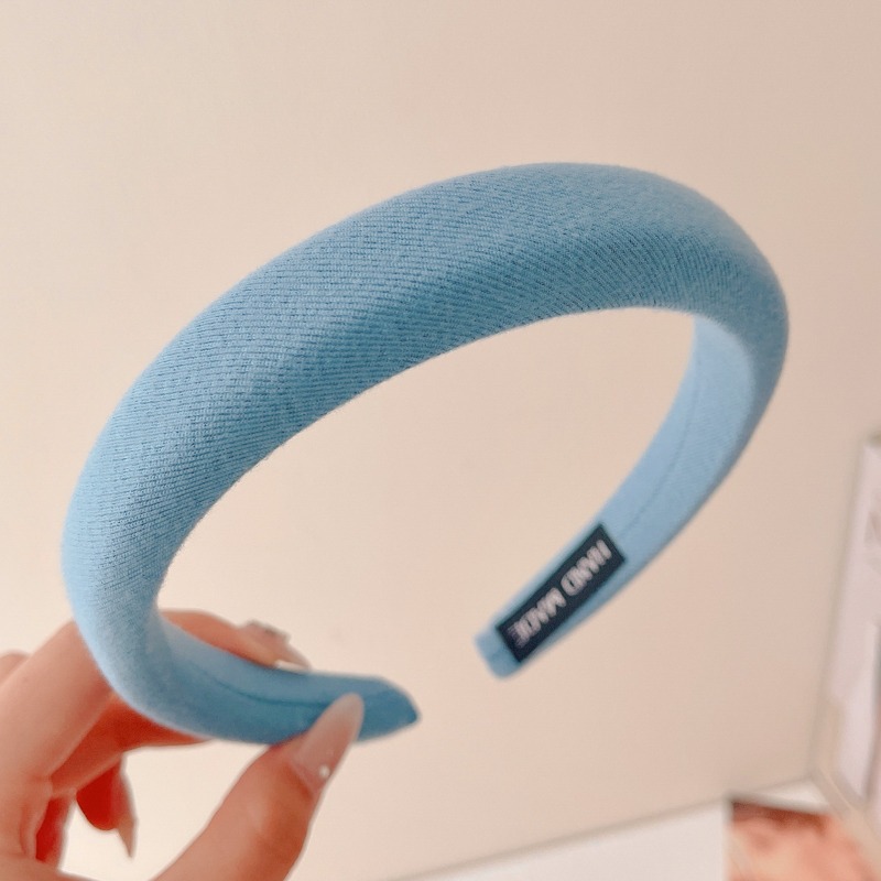 Alta sensibilidad al aro de cabello para mujeres red2024 nuevo estilo para salir correa de cabello universal lavar la cara aro de cabello de borde ancho prensado tarjeta de cabello toque