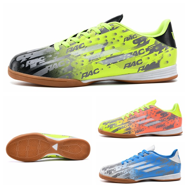 23 nuevos zapatos de fútbol de entrenamiento planos niños adolescentes estudiantes de primaria y secundaria zapatos de competición deportiva antideslizantes fútbol resistente al desgaste
