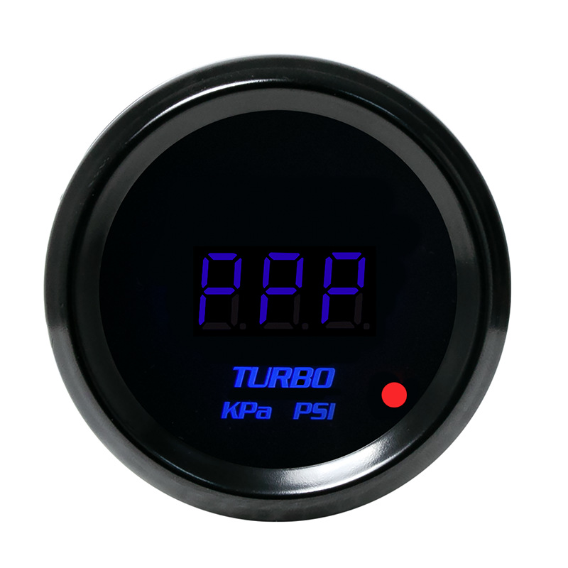 Car Modification Instrument 12V Universal Blue Light Digital Display Tachometer Supercharged Water Temperature Oil Pressure Oil Temperature Voltage 52mm