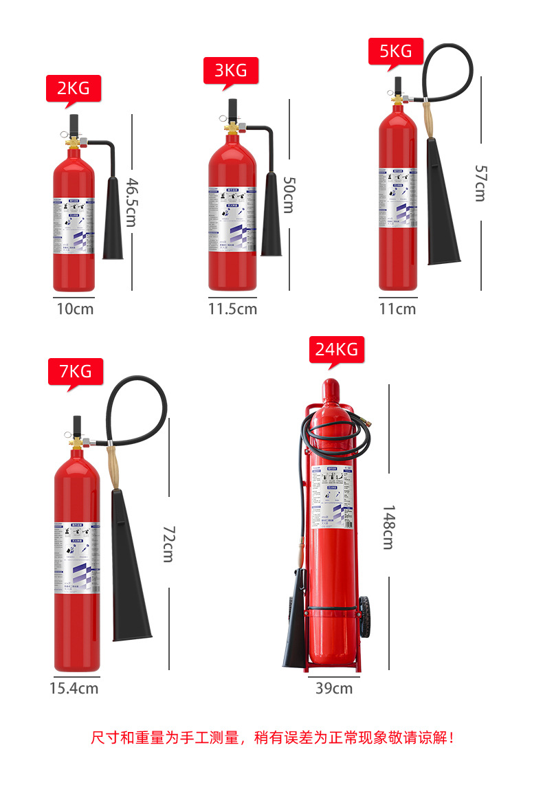 Yuanbang Carbon Dioxide Fire Extinguisher Water-Based Fire Extinguisher 2L3L6L Stainless Steel Foam Fire Extinguisher 25 Years New National Standard