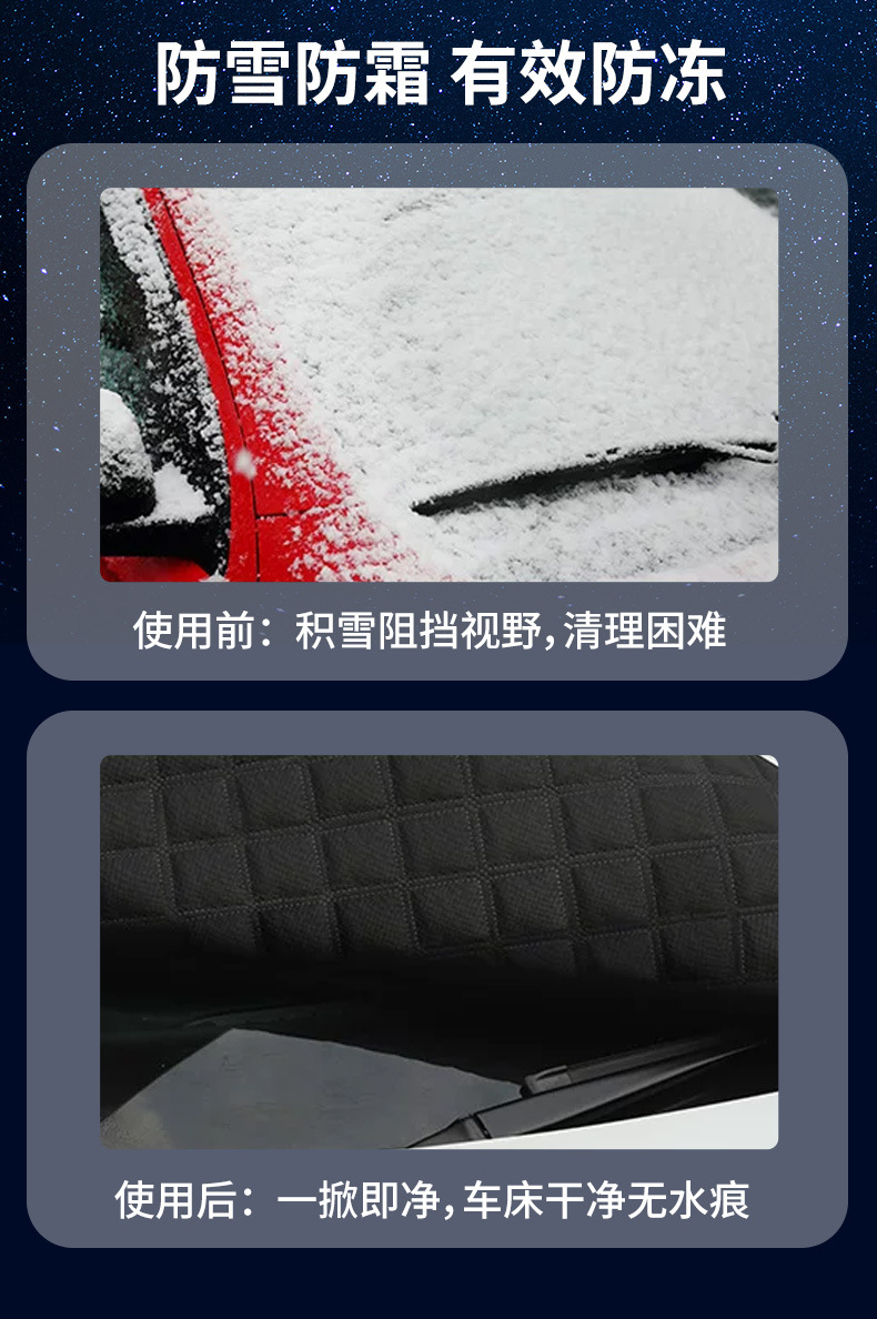 Car Cover Half-Cover Thickened Oxford Cloth Sun Protection and Rainproof All-Season Anti-Freeze Frost and Snow Car Cover Heat Insulation Sunshade Cover
