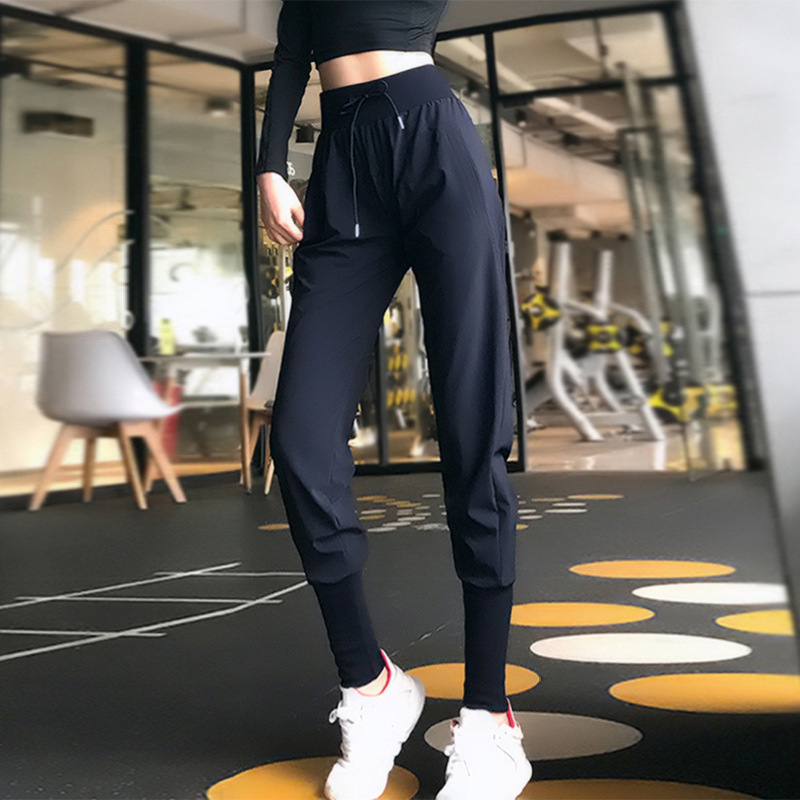 Slimming Sports Trousers Women's Close-up Leg Loose Quick-drying Fitness Pants High Waist Running Yoga Pants Student's Sweatpants New