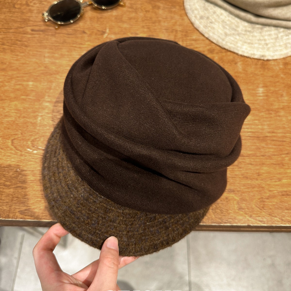 Retro Japanese knitted cap, hat