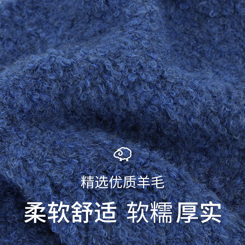 原创新款字母布贴针织帽女秋冬保暖显脸小套头帽时尚百搭毛线帽子|undefined
