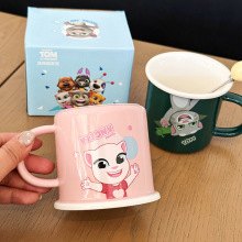 会说话的汤姆猫马克杯儿童陶瓷杯家用喝水杯早餐杯男女生情侣水杯
