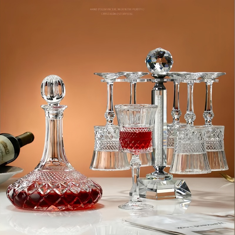 Retro crystal wineglass