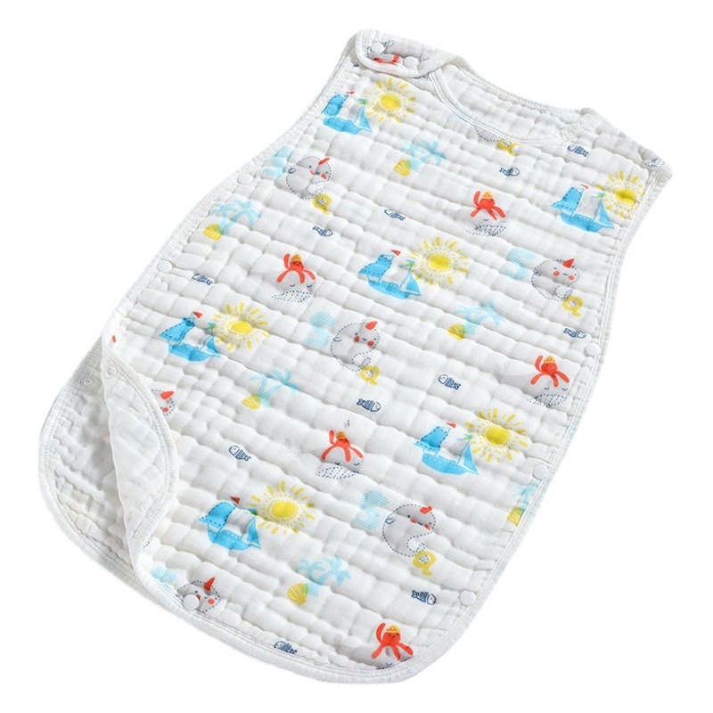 Baby sleeping bag baby Summer cotton new thin gauze vest children's kick-proof quilt manufacturers wholesale