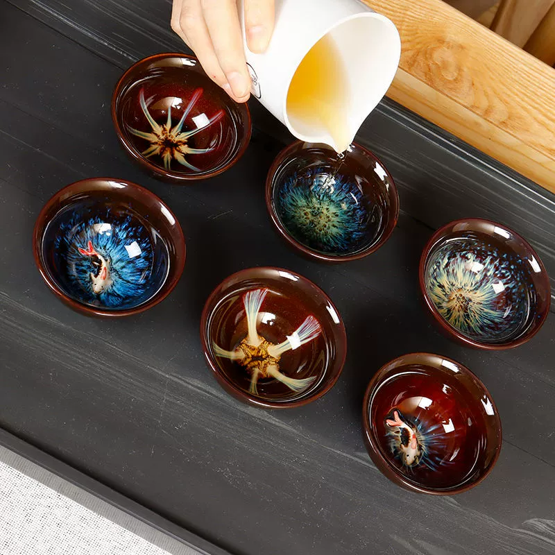 High quality tea cup, gift box, internet celebrity, full set