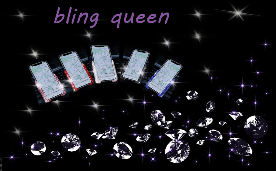 Rhinestone Car Phone Holder Air Vent Mount