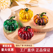 新款批发水果摆件事事如意柿子南瓜摆件家居水晶装饰品中式简约in